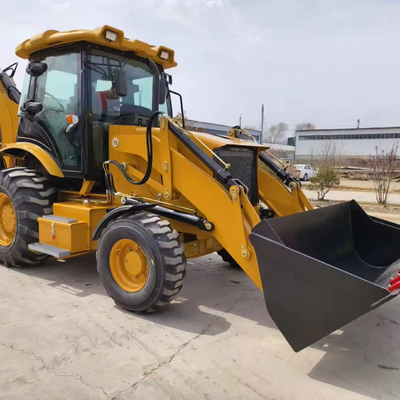 Tractor Caterpillar CAT 416E 420E 420F 430F usado com retroescavadeira e carregador frontal prontos