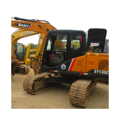 original bomba hidráulica usado Sany Excavator SY135C máquina com 0,7CBM Capacidade de balde
