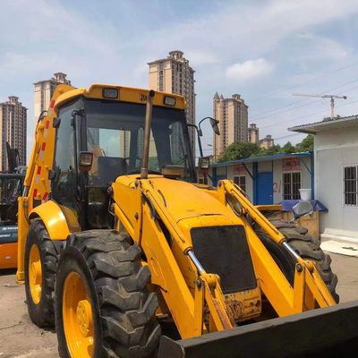 Carregador de retroescavadeira JCB 4CX de segunda mão com retroescavadeira JCB 3CX 4CX usada em boas condições