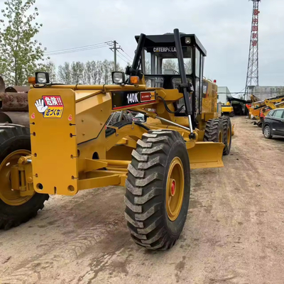 CAT140K Grader em Xangai CATERPILLAR de segunda mão 140k com motor Cummins 17000 KG