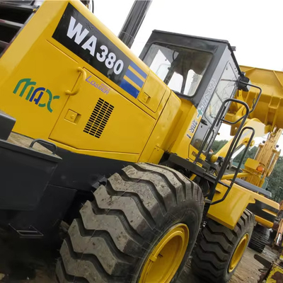Komatsu WA380 carregador de rodas usado 890 horas de trabalho 16360-16370 kg original em segunda mão