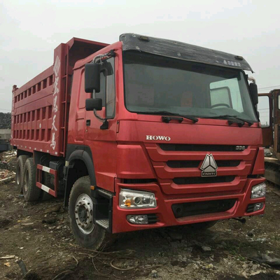 Usado Howo 6x4 Carrinho de descarga Tipper 375 com controle de velocidade normal e janela manual