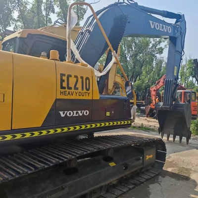 Excavadora usada Volvo EC210D com cilindro hidráulico original de 21 toneladas de peso operacional