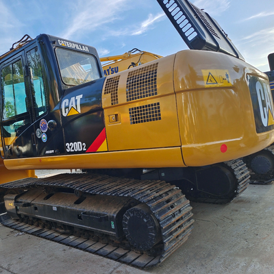 Excavadora Caterpillar usada Cat320d 320D Excavadora de rastreador hidráulico 1.2CBM Capacidade de balde