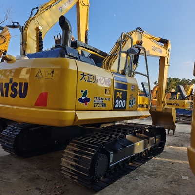 Excavadora Komatsu usada PC200-8 Excavadora hidráulica de rastreador com capacidade de balde de 1,2CBM