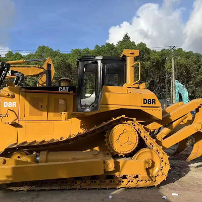 228KW Usado CAT D8R Crawler Bulldozer com bom motor e cilindro hidráulico original