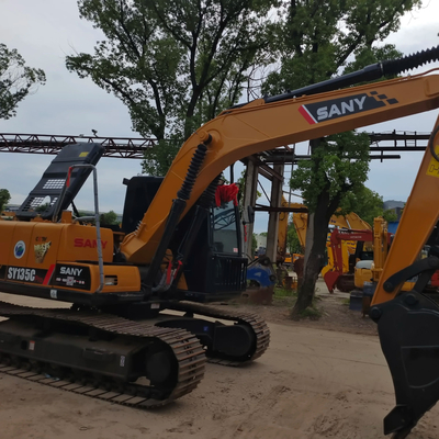 Sany SY135C Excavadora hidráulica com capacidade de balde de 0,7CBM e motor ISUZU