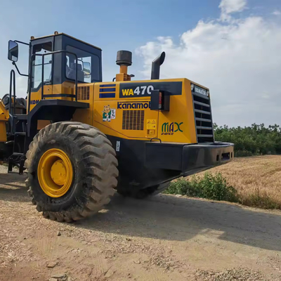 8 toneladas de carga nominal usado Komatsu WA470-3 carregador de rodas para operações de armazém