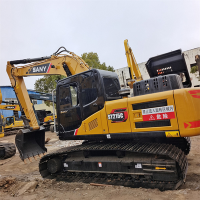 Sany SY215C Excavadora hidráulica de rastreamento usada para equipamentos de construção
