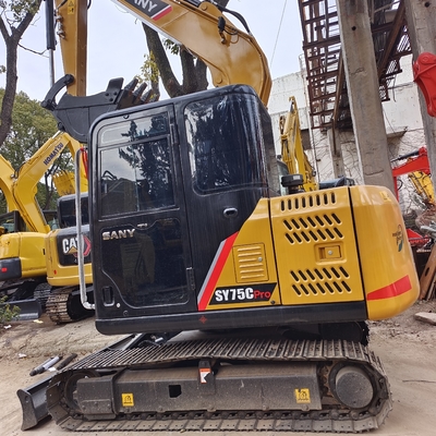 Excavadora Sany SY75C SY60C Crawler com capacidade de 0.65 baldes e motor ISUZU AU-4LE2X
