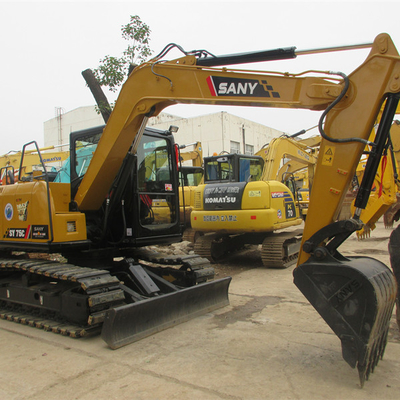 Alta eficiência de trabalho Usado SANY SY75C Pro Excavator 2022 com motor ISUZU AU-4LE2X