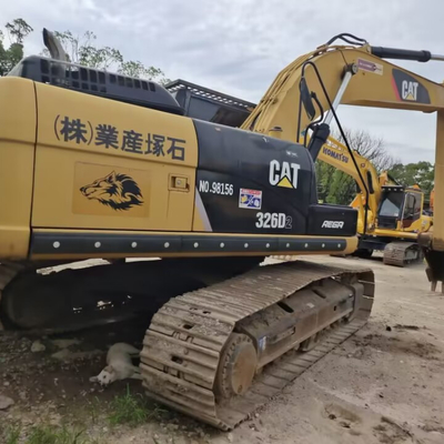 Grande e poderosa 326d Excavadora Crawler com guincho ORIGINAL bomba hidráulica ORIGINAL