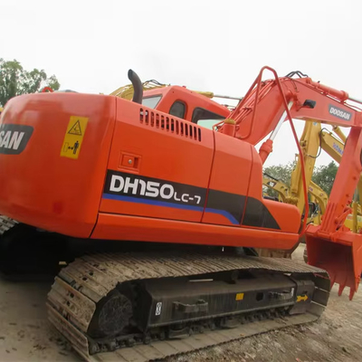 Excavadora original Doosan DH150LC-7 Usada com bomba e cilindro hidráulicos originais