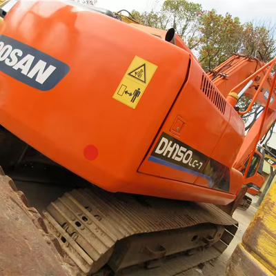 Doosan DH150lc-7 Excavadora Usada 15 TON Excavadora com 71KW de Potência e 1200 Horas de Trabalho
