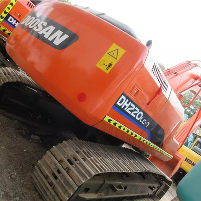 110KW de Potência Doosan DH220LC-7 Excavadora Usada Crawler com 1,2m3 Capacidade de Balde