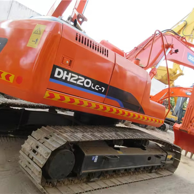 Doosan DH220LC-7 Excavadora de 22 toneladas Válvula hidráulica original e capacidade de balde 1,2 usado