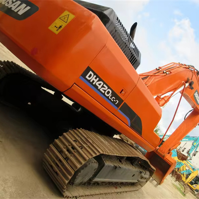 Doosan DH420LC-7 Excavadora usada com bomba hidráulica original e capacidade de balde de 2,18