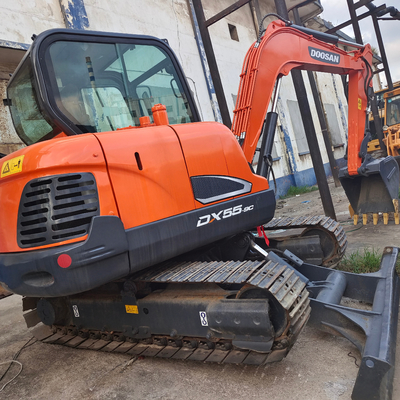 Excavadora mini Doosan Dx55-9c usada 1200 horas de trabalho e 0,21 Capacidade de balde 5,5 toneladas