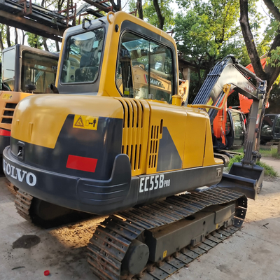 Volvo EC55B Pro Excavator na Suécia Usado 2021 Modelo Crawler com 0,7 Capacidade de Balde