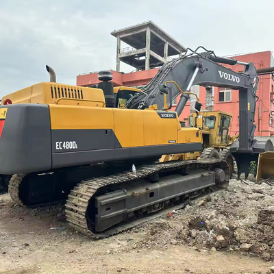 Excavadora VolvoEC480D de segunda mão de 48 toneladas com cilindro hidráulico original