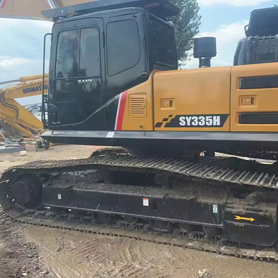 ORIGINAL Máquina de grande porte de 35 toneladas SANY 335H de segunda mão Excavadora com 1200 horas de trabalho