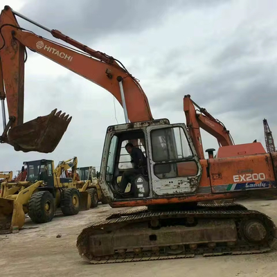 Excavadora japonesa usada original de 20 toneladas EX200-1 EX200-3 com motor ISUZU 2015