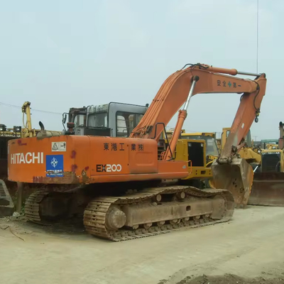 Excavadora usada Hitachi EX200-5 com bom estado 4000 horas de trabalho Motor ISUZU