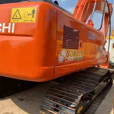 Excavadora usada Hitachi zx200 20ton 1CBM Capacidade de balde Máquina Peso 200000 KG