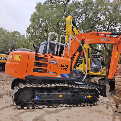 1CBM Capacidade de balde Usado Hitachi ZX120-3 Excavadora com bomba hidráulica ORIGINAL