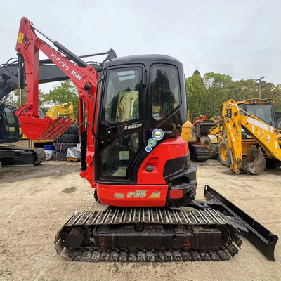 Utilizado 90% Kubota U-15 U-35 U-20 Mini Crawler Excavator Excavator para operação suave e