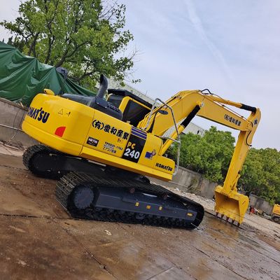 Boa condição Komatsu PC240LC Excavadora de rolagem usada com válvula hidráulica original