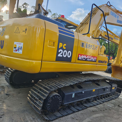 20 toneladas Usado Komatsu PC200 Excavator Máquina japonesa de trabalho pesado com capacidade de balde 1CBM