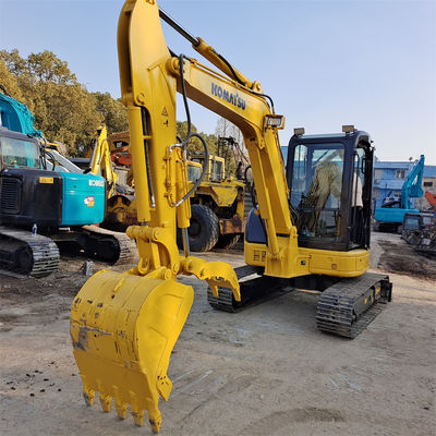 Excavadora usada Komatsu PC55 com Dozer Blade e 0.15CBM Capacidade de Balde