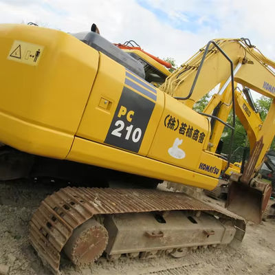 Excavadora Komatsu usada PC210 Excavadora hidráulica de rastreamento Peso operacional 21 toneladas