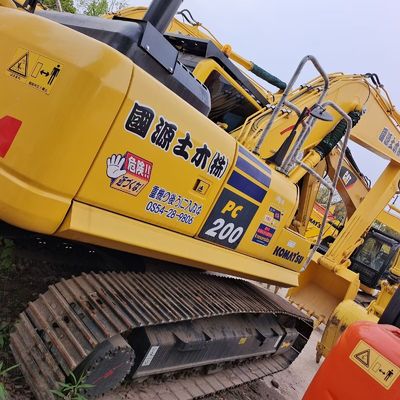 20000 KG Peso da máquina Original Japão Komatsu PC200-8 Excavadora de segunda mão