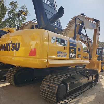 Excavadora Komatsu PC220-8N1 de 20 toneladas de tamanho médio e cilindro hidráulico original