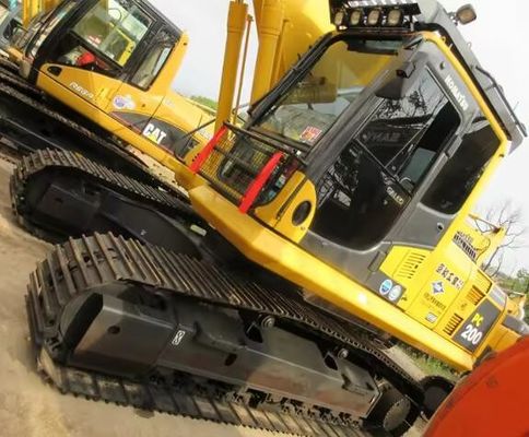 20 toneladas de peso de operação de segunda mão Komatsu PC200-8 escavadeira para construção