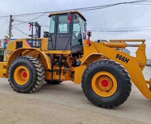 Carregador de rodas Caterpillar 966H de segunda mão com bomba hidráulica original em Xangai
