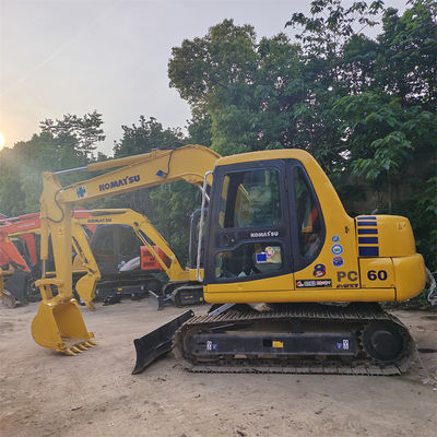 800 horas de trabalho Excavadora original Komatsu PC60-7 com e bomba hidráulica original