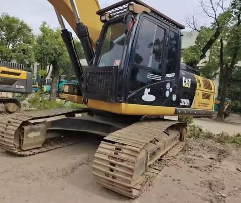 Excavadora de segunda mão CAT 326d com guincho e válvula hidráulica original