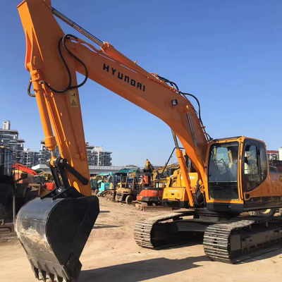 Excavadora Hyundai220 de segunda mão com 118KW de potência e profundidade máxima de escavação de 6810MM