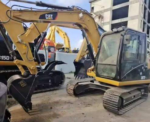 Excavadora de pequeno porte usada Cat 307D Crawler com capacidade de 0.31 balde e peso de 7193 kg