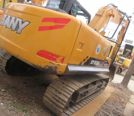 Excavadora SANY SY155H de segunda mão com cilindro hidráulico original e em ótima condição