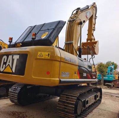 Excavadora usada Caterpillar 336D com 1200 horas de trabalho e 2 baldes de capacidade abastecida