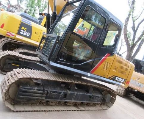 Excavadora SANY SY155H de segunda mão cilindro hidráulico original desempenho de trabalho suave