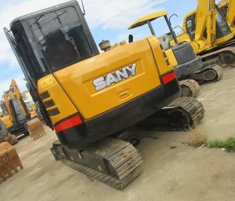 Excavadora profissional SANYsySY60C usada com baixo consumo de óleo em boa capacidade de balde 0.28