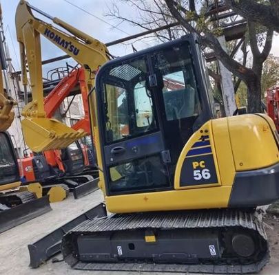 Excavadora de retroescavadeira Komatsu PC56 usado Garantida performance e confiabilidade