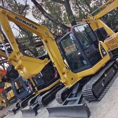 2023 Garantida Excavadora de retroescavadeira de rastreador original usado Komatsu PC56 Motor S4D87E-1