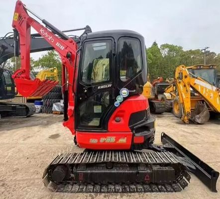 3.5 toneladas Máquina pequena de segunda mão Kubota U35 escavadeira com válvula hidráulica original