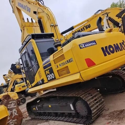 Excavadora de 20 toneladas usada Komatsu PC200-8 com capacidade de 1.0 balde